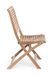 Chaise de jardin pliante en bois teck naturel Marina - Lot de 2 - Photo n°7