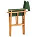 Chaise de jardin polyester vert et acacia massif Maer - Lot de 2 - Photo n°3