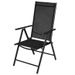 Chaise de jardin textilène et métal noir Tirat - Lot de 2 - Photo n°1