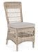 Chaise de jardin tressages fibres synthétiques beige Guliver - Photo n°1