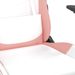 Chaise de jeu avec repose-pied Blanc et rose Similicuir - Photo n°9