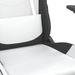 Chaise de jeu de massage Blanc et noir Similicuir - Photo n°8