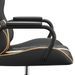 Chaise de jeu de massage doré et noir similicuir - Photo n°10
