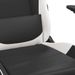 Chaise de jeu de massage Noir et blanc Similicuir - Photo n°8