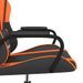 Chaise de jeu de massage Noir et orange Similicuir - Photo n°8