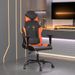Chaise de jeu de massage Noir et orange Similicuir - Photo n°2