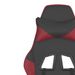 Chaise de jeu de massage Noir et rouge bordeaux Similicuir - Photo n°11