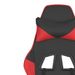 Chaise de jeu de massage Noir et rouge Similicuir - Photo n°11