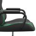 Chaise de jeu de massage vert et noir similicuir - Photo n°10