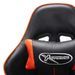 Chaise de jeu Noir et orange Cuir artificiel - Photo n°6