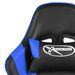 Chaise de jeu pivotante avec repose-pied Bleu PVC 2 - Photo n°7