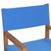 Chaise de metteur en scène Bois de teck solide Bleu - Photo n°7