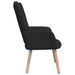 Chaise de relaxation 62x68,5x96 cm Noir Tissu 3 - Photo n°3