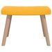 Chaise de relaxation avec repose-pied Jaune moutarde Velours 5 - Photo n°8