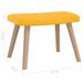 Chaise de relaxation avec repose-pied Jaune moutarde Velours 5 - Photo n°11