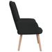 Chaise de relaxation et tabouret 62x68,5x96 cm Noir Tissu 3 - Photo n°4