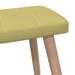 Chaise de relaxation et tabouret 62x68,5x96 cm Vert Tissu 3 - Photo n°10
