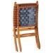 Chaise de relaxation pliable marron cuir véritable - Photo n°5