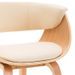 Chaise de salle à manger bois clair courbé et similicuir beige Kobaly - Photo n°5