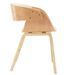 Chaise de salle à manger bois clair et simili cuir beige Onetop - Lot de 4 - Photo n°4