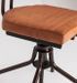 Chaise de salle à manger cuir marron et bois clair Lazar - Photo n°5