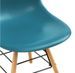 Chaise de salle à manger polypropylène bleu turquoise et hêtre clair Presta - Lot de 2 - Photo n°6