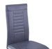 Chaise de salle à manger simili cuir gris et métal chromé Patchou - Lot de 2 - Photo n°7