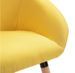 Chaise de salle à manger tissu jaune et hêtre massif clair Packie - Lot de 2 - Photo n°7