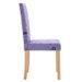 Chaise de salle à manger tissu violet et bois clair Hertie - Lot de 2 - Photo n°6