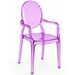 Chaise de salle à manger transparente KALERIA – Design contemporain avec accoudoirs - Photo n°1
