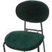 Chaise de salle à manger velours vert et pieds métal noir Lyam - Photo n°4