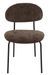 Chaise design AKOZ tissu haut de gamme doux et structure acier noir mat - Photo n°1