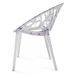 Chaise design ergonomique transparente Kristal - Photo n°3
