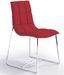 Chaise design matelassée simili rouge Koza - Photo n°1