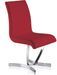 Chaise design Rouge Sipa - Lot de 4 - Photo n°1