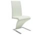 Chaise design simili cuir blanc et pieds métal chromé Théo - Lot de 2 - Photo n°3