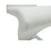 Chaise design simili cuir blanc et pieds métal chromé Théo - Lot de 2 - Photo n°5