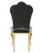 Chaise design simili cuir et pieds doré effet miroir Kouma - Lot de 4 - Photo n°2