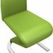 Chaise design simili cuir vert anis et métal chromé Ryx - Lot de 2 - Photo n°6
