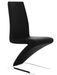 Chaise design simili noir Vogue - Lot de 2 - Photo n°1