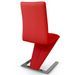 Chaise design simili rouge Vogue - Lot de 2 - Photo n°4