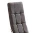 Chaise design tissu anthracite et pieds chromé Surpika - Lot de 4 - Photo n°2