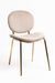 Chaise moderne en velours et métal doré ROBEL - Photo n°1