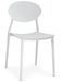 Chaise empilable moderne polypropylène blanc Bala - Lot de 4 - Photo n°2