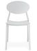 Chaise empilable moderne polypropylène blanc Bala - Lot de 4 - Photo n°3