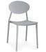Chaise empilable moderne polypropylène gris Bala - Lot de 4 - Photo n°2
