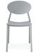 Chaise empilable moderne polypropylène gris Bala - Lot de 4 - Photo n°3