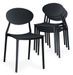 Chaise empilable moderne polypropylène noir Bala - Lot de 4 - Photo n°1