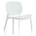 Chaise empilable polypropylène blanc Mohan - Lot de 2 - Photo n°1