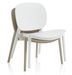 Chaise empilable polypropylène blanc Mohan - Lot de 2 - Photo n°3